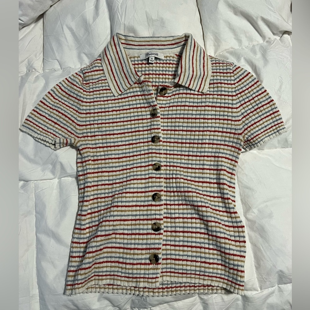 Madewell Button up Short Sleeve size XS